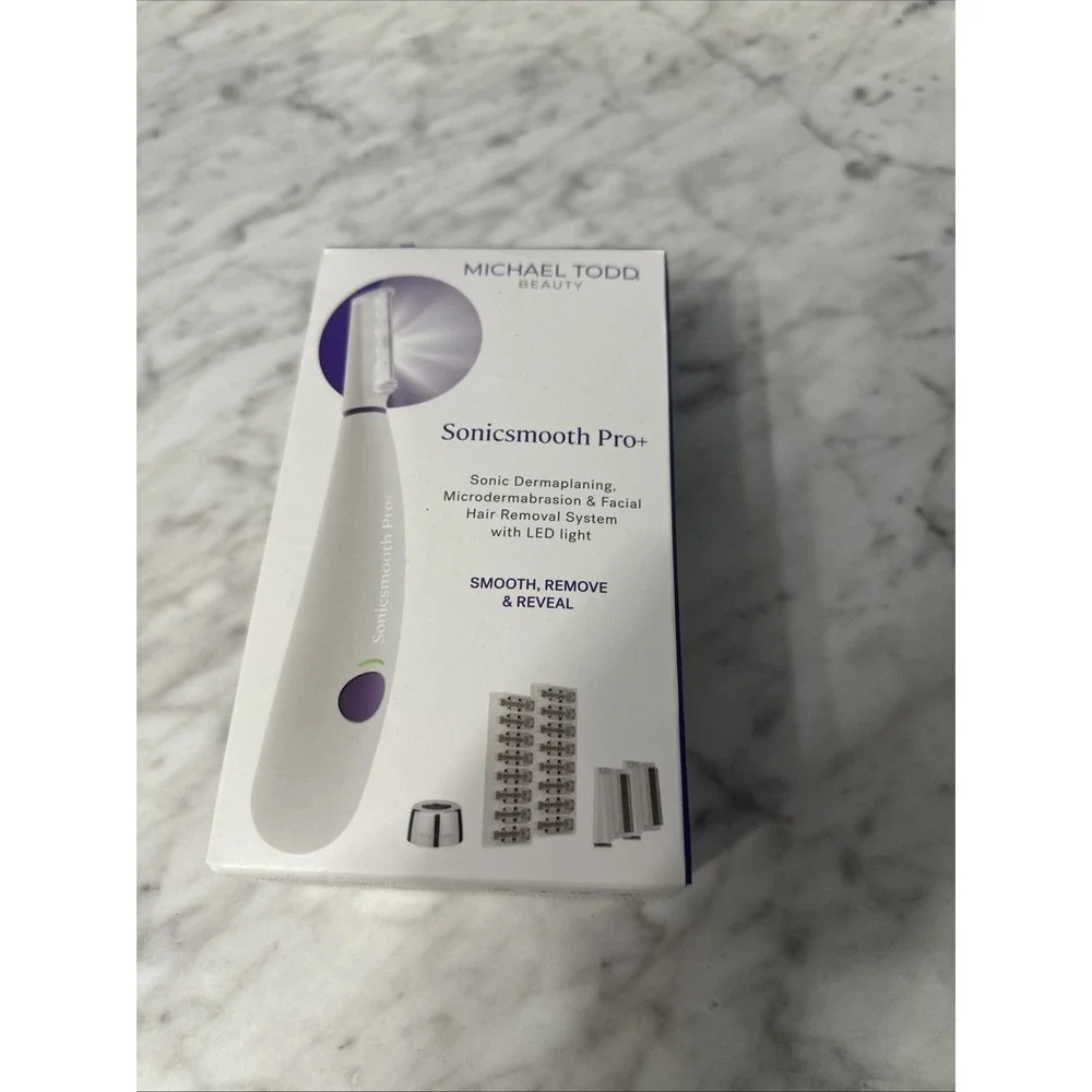 Michael Todd Sonicsmooth Pro+ Sonic Dermaplaning and Facial Hair/Open Box/NEW